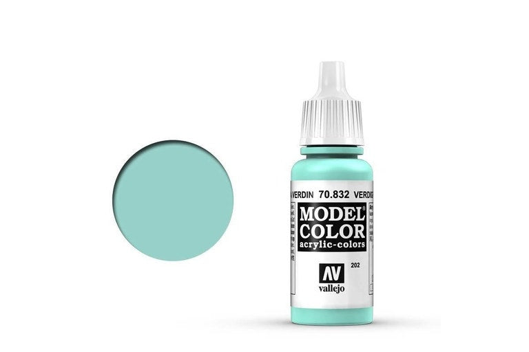 Vallejo AV70832 Model Colour Verdigris Glaze 18ml (9183329747181)