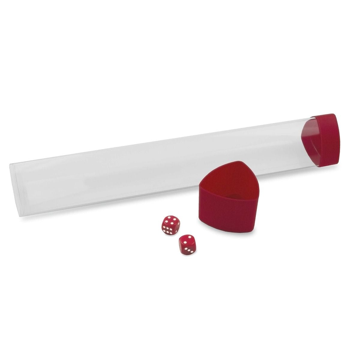 BCW / Monster Playmat Tube with Dice Cap Red - BCW1-PMT-RED