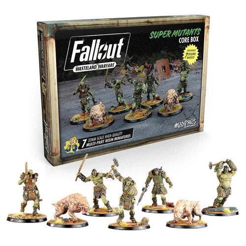 Modiphius Entertainment Fallout Wasteland Warfare Super Mutants Core Box Miniatures Set