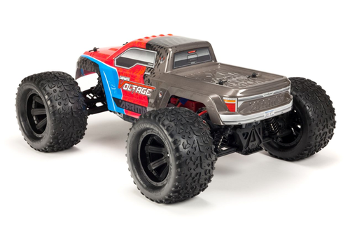 ARRMA ARA102727IT3 Granite Voltage 2WD Mega 1/10 MT RTR Red/Black Includes Metal Gear Savox Servo NiMh Battery & Charger