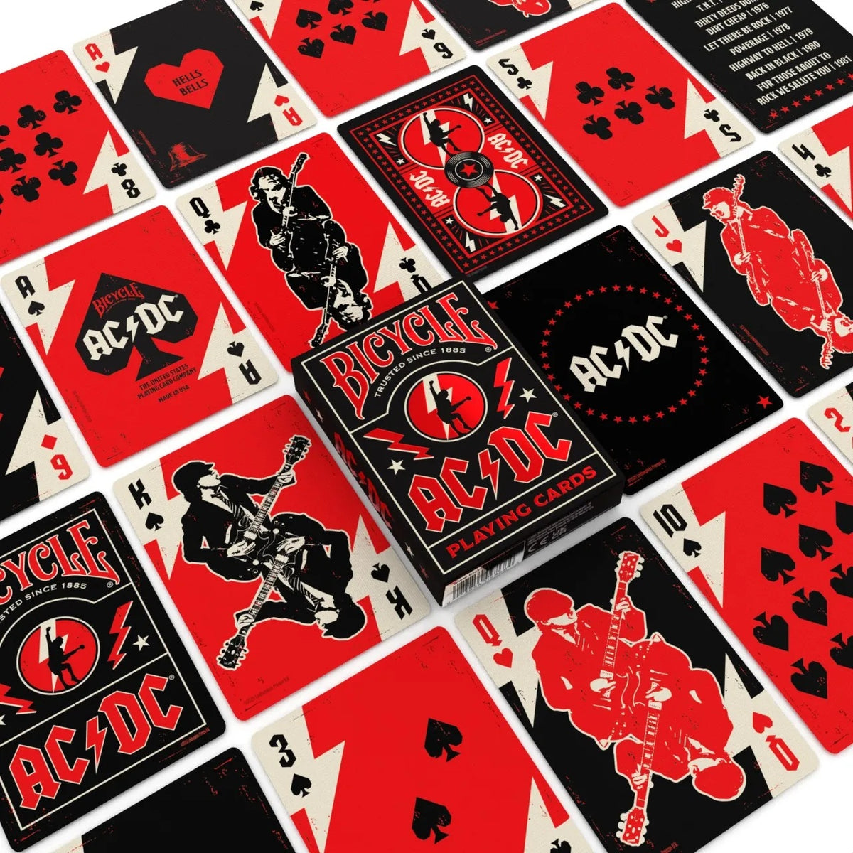 Cartamundi 10048089 Bicycle AC/DC Playing Cards