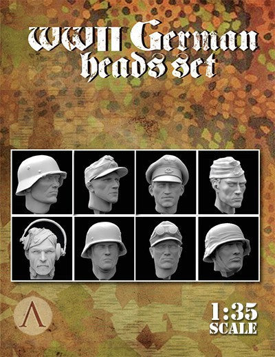 Scale 75 SW35-010 Figures Warfront Wwii German Head Set 35mm