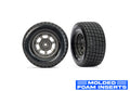 Traxxas Dirt Oval Front Grey Wheels with Hoosier Tyres RC Wheel & Tyre Set