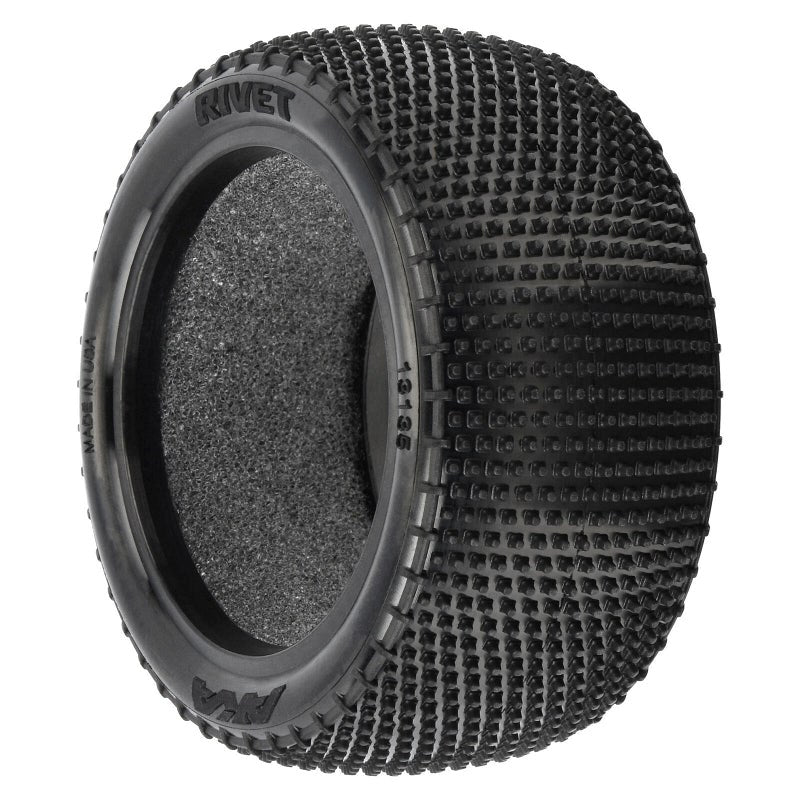 AKA AKA13135HR 1/10 Rivet Medium Carpet Rear 2.2 Off-Road Buggy Tires (2) - Hobby City NZ