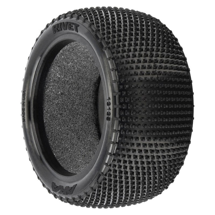 AKA AKA13135HR 1/10 Rivet Medium Carpet Rear 2.2 Off-Road Buggy Tires (2) (8319048646893)