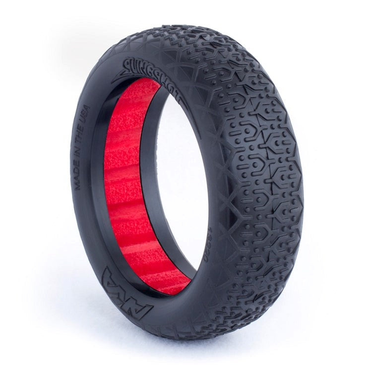 AKA AKA13220WR 1/10 Buggy Evo Typo 2Wd Front (Ultra Soft) W/Red Insert - Hobby City NZ