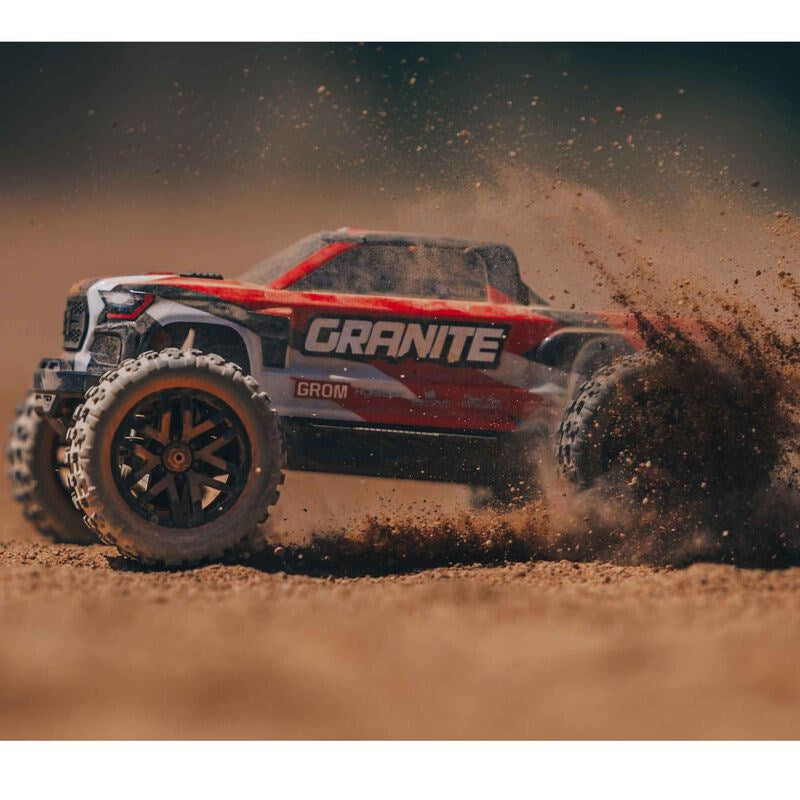 ARRMA ARA2102T2 1/18 Granite Grom Mega 380 Brushed 4X4 Monster Truck RTR Red - Hobby City NZ