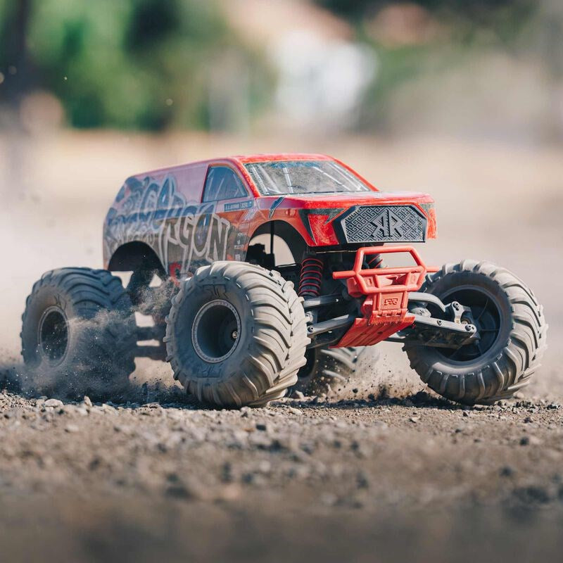 ARRMA ARA3230ST1 1/10 Gorgon 4X2 Mega 550 Brushed Monster Truck RTR with Battery & Charger Red - Hobby City NZ