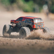 ARRMA ARA3230ST1 1/10 Gorgon 4X2 Mega 550 Brushed Monster Truck RTR with Battery & Charger Red - Hobby City NZ