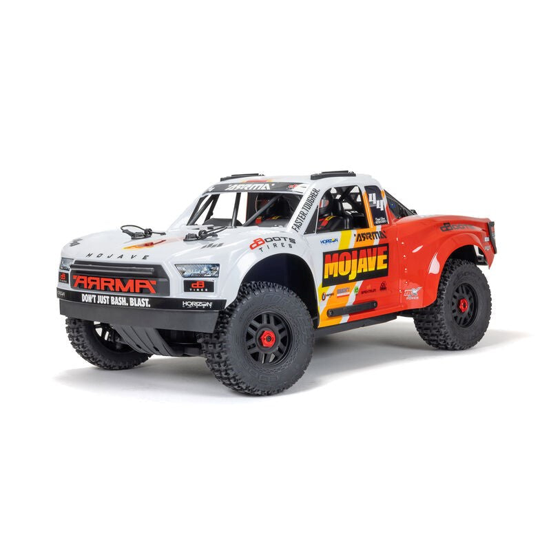 ARRMA ARA4404T1 1/8 MOJAVE 4X4 4S BLX Desert Truck RTR White - Hobby City NZ