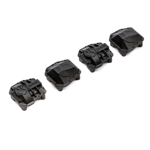 Axial AXI232044 AR45P AR45 Differential Covers Black: SCX10 III (8319064309997)