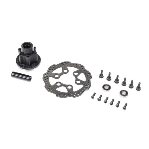 TLR LOSI LOS262013 Complete Front Hub Assembly Promoto-MX Incl Disc Axle Spacer Bearings and Screws - Hobby City NZ