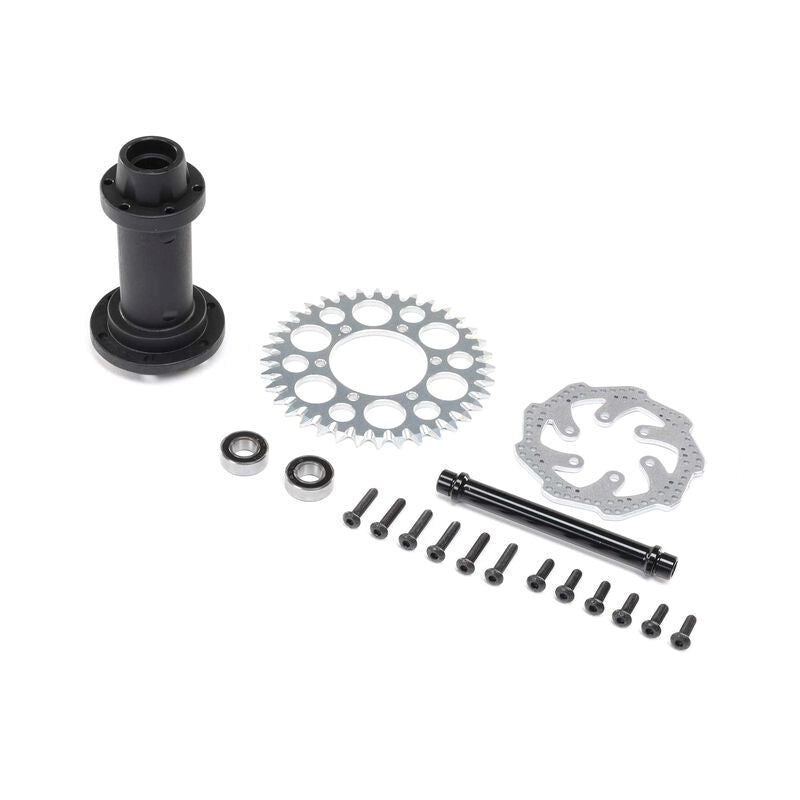 TLR LOSI LOS262014 Complete Rear Hub Assembly Promoto-MX - Hobby City NZ
