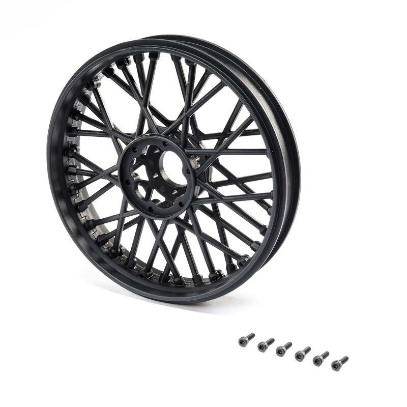 TLR LOSI LOS46000 Front Wheel Set Black: Promoto-MX - Hobby City NZ