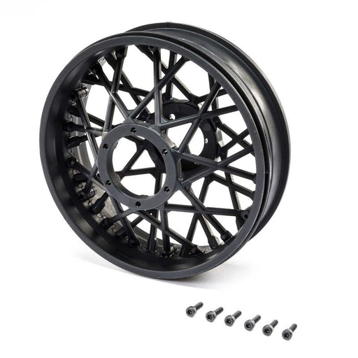 TLR LOSI LOS46001 Rear Wheel Set Black: Promoto-MX - Hobby City NZ
