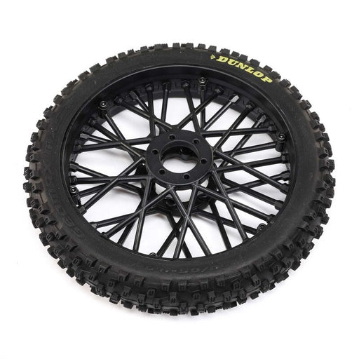 TLR LOSI LOS46004 Dunlop MX53 Front Tire Mounted Black: Promoto-MX - Hobby City NZ