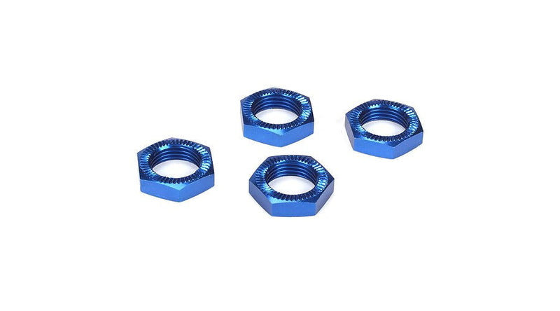 TLR LOSI LOSB3227 Wheel Nuts Blue Anodized (4): 5TT - Hobby City NZ