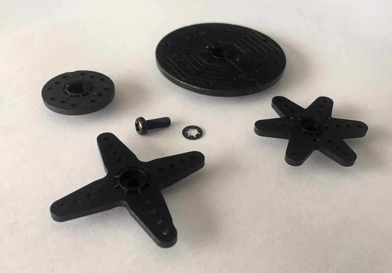 Savox SH-20M Horn Set 1ea 4 & 5 arm 20mm & 45mm round Suit Standard Size Servo w/25T Spline (Futaba) - Hobby City NZ