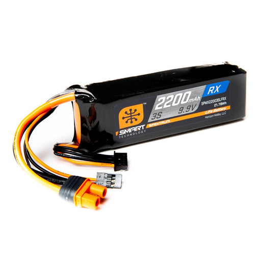Spektrum SPMX22003SLFRX 2200mAh 3S 9.9V Smart LiFe ECU Battery; IC3 (8319214092525)