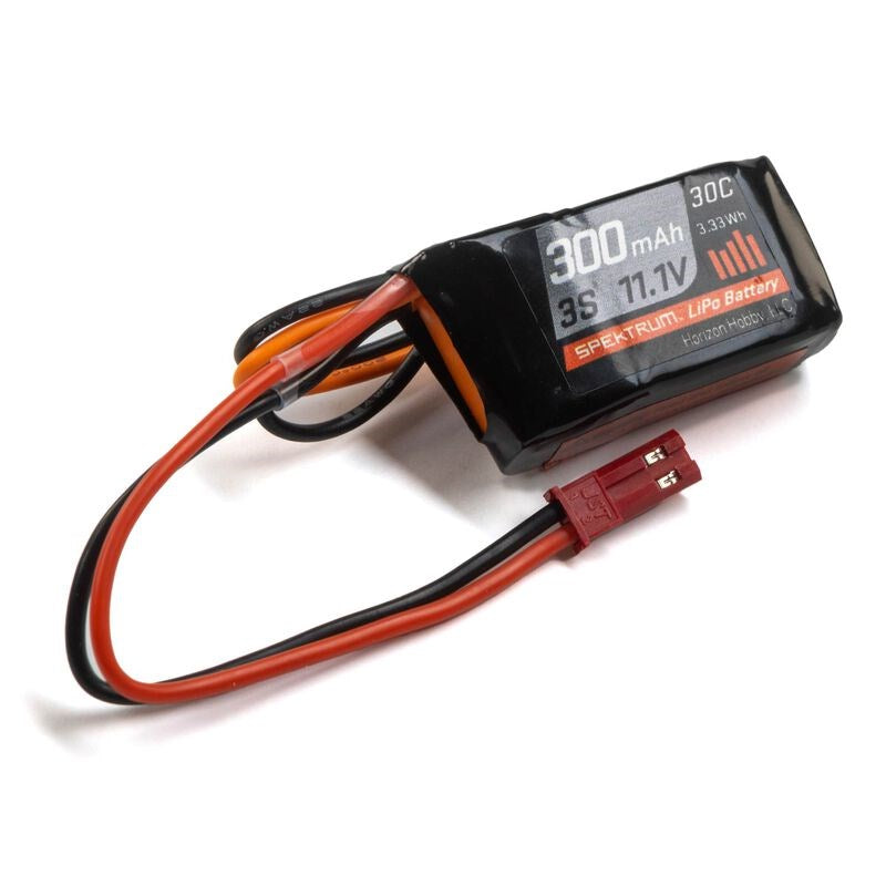 Spektrum SPMX3003SJ30 300mAh 3S 11.1V 30C LiPo Battery; JST Connector - Hobby City NZ
