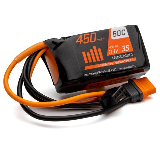 Spektrum SPMX4503SIC2 450mAh 3S 11.1V 50C LiPo Battery; IC2 Replaces SPMX4503S50 - Hobby City NZ