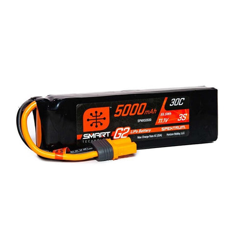 Spektrum SPMX53S30 5000mAh 3S 11.1V Smart G2 LiPo 30C; IC5 - Hobby City NZ
