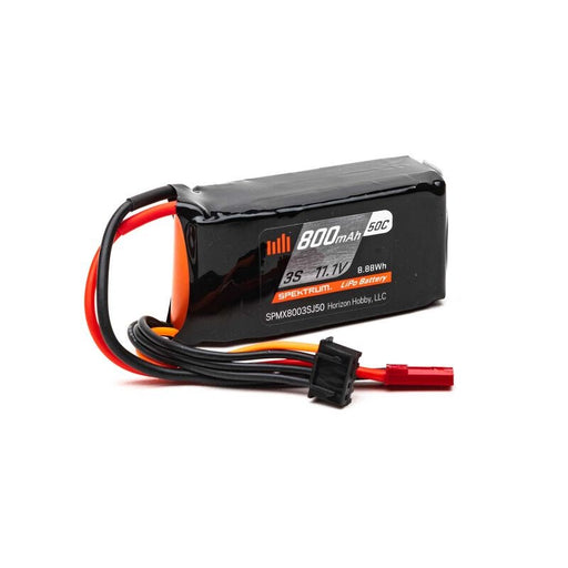Spektrum SPMX8003SJ50 800mAh 3S 11.1V 50C LiPo 18AWG JST - Hobby City NZ