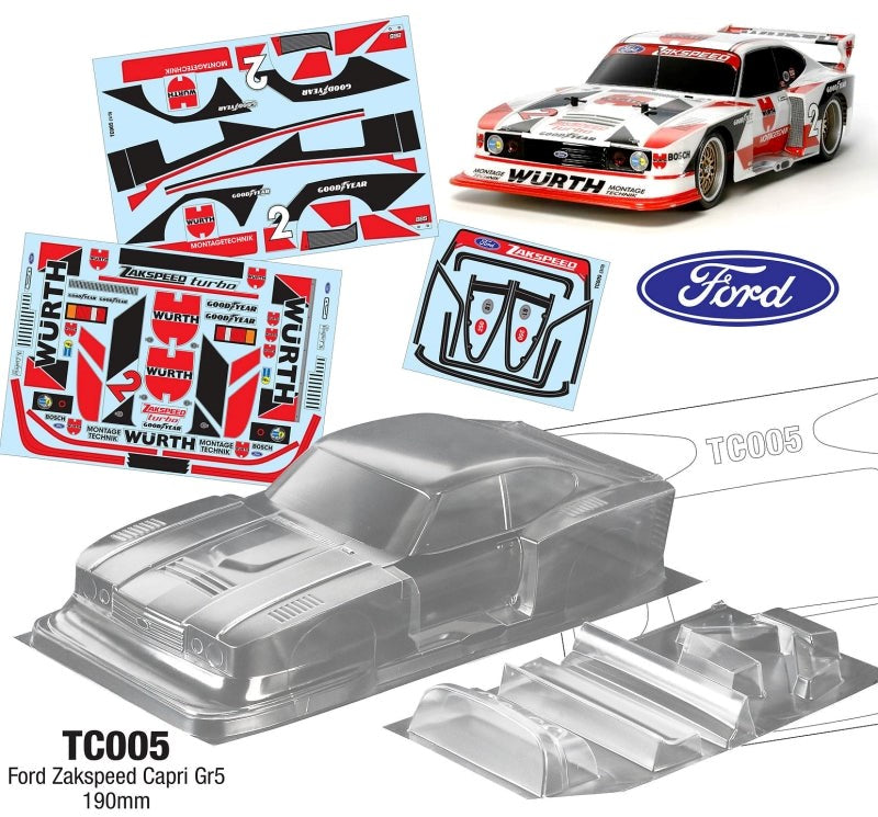Team C TC005 1/10 Wurth Ford Zakspeed Capri Gr5 190mm - Hobby City NZ