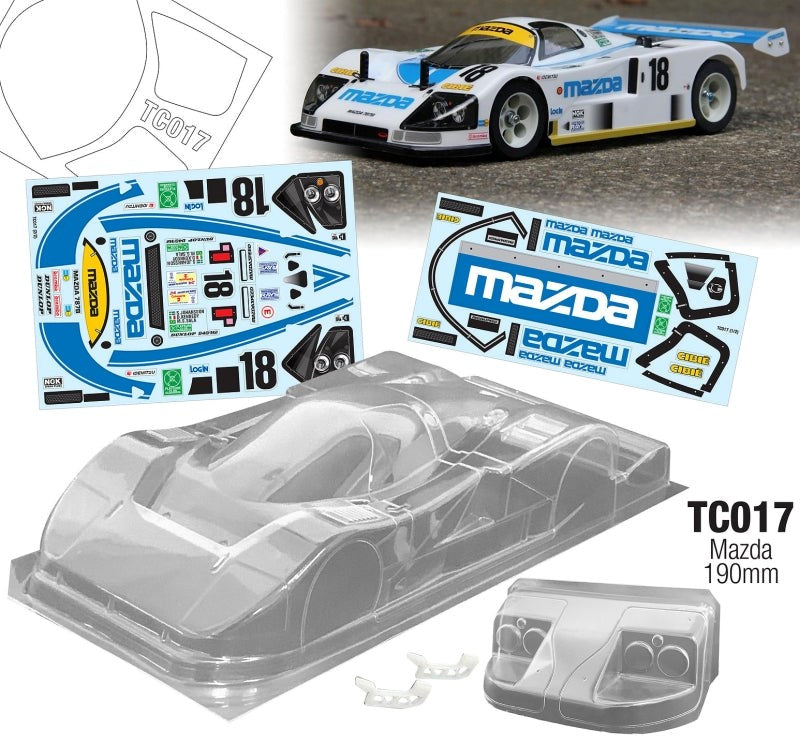 Team C TC017-M 1/10 Mazda 787B W/3D Wing Mount 190mm by Team C - Hobby City NZ