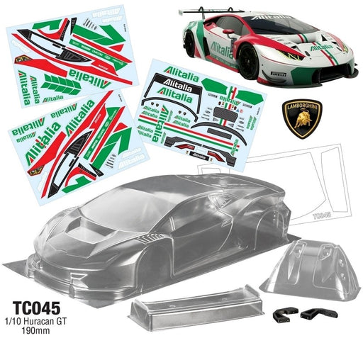 Team C TC045-A 1/10 Lamborghini Huracan GT3 190mm Alitalia Decal Sheet (8319236407533)