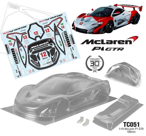Team C TC051-S 1/10 Mclaren P1 GTR 190mm Senna Decal Sheet - Hobby City NZ