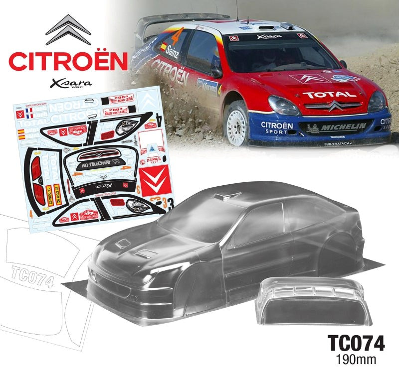Team C TC074 1/10 CITROEN XSARA WRC 190mm Wide - Hobby City NZ