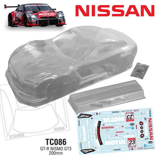 Team C TC086-M 1/10 Nissan NISMO R35 GTR GT3 200mm Motul Decal Sheet (8319240765677)