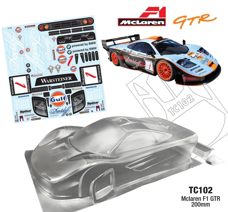 Team C TC102 1/10 McLaren F1-GTR 200MM - Hobby City NZ