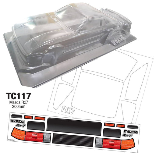 Team C TC117 1/10 Mazda RX7 200mm Wide WB 258mm (8319242338541)