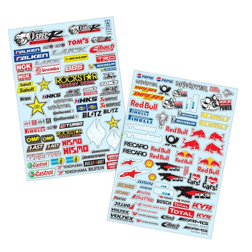 Team C TC918 1/10 Stickers MISC Brands A4 (2pcs) by Team C (8319243485421)