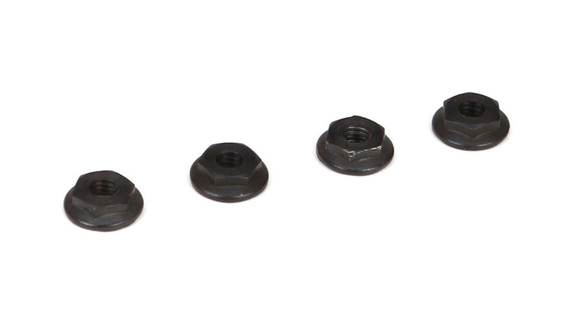 TLR LOSI TLR236001 4mm Low Profile Serrated Nuts (4) - Hobby City NZ