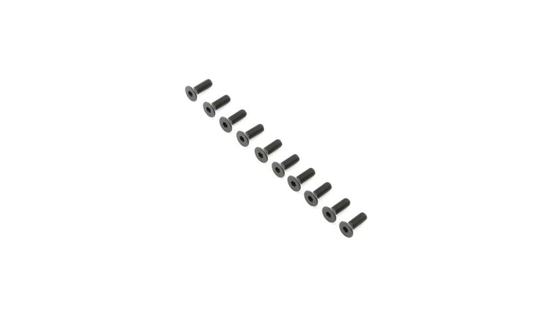 TLR LOSI TLR255013 Flat Head Screws M4x12mm (10) - Hobby City NZ