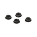 TLR LOSI TLR336003 M4 Aluminum Serrated Nuts Low Profile Black (4) (8319273926893)
