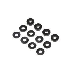 TLR LOSI TLR336007 M3 x 6.5mm Aluminum Washer ball stud shim Set Black (4ea of 0.51 & 2mm) - Hobby City NZ