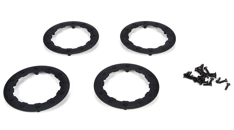 TLR LOSI TLR7009 Beadlock Ring Black w/ Screws (4): 22SCT - Hobby City NZ