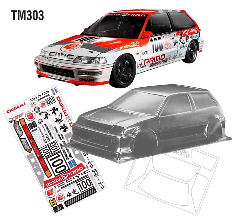 Team C TM303 1/10 MINI M Chassis HONDA CIVIC 3rd Gen
