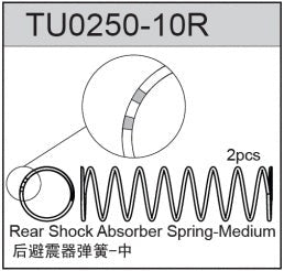 Team C TU0250-10R Big Bore Shock Spring Medium- Rear TM2 & TM4 (8319286771949)