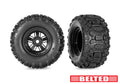 Traxxas Funco Replica Black Assembled RC Wheel & Tyre Set (2)