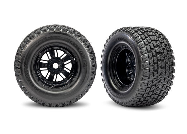Traxxas 10947 T&W RACE BLK WHL GRAVIX TIRE - Hobby City NZ (9001422258413)