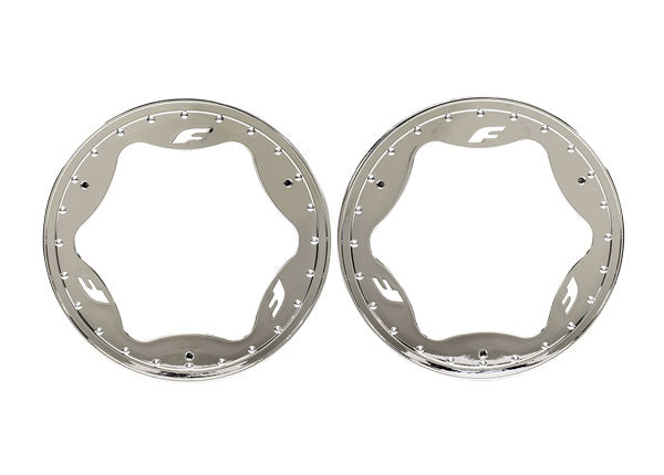 Traxxas 10977-BLUE 3.9 Funco Rear Beadlock Rings (2) - Hobby City NZ (9070148649197)