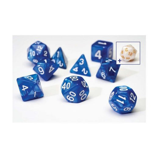 Sirius SIRIUS1-03 Dice Set Pearl Blue Acrylic (9003872387309)