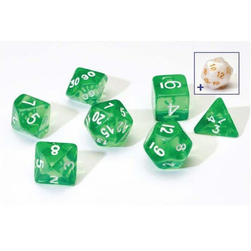 Sirius SIRIUS1-06 Dice Set Translucent Green Resin (9003872485613)
