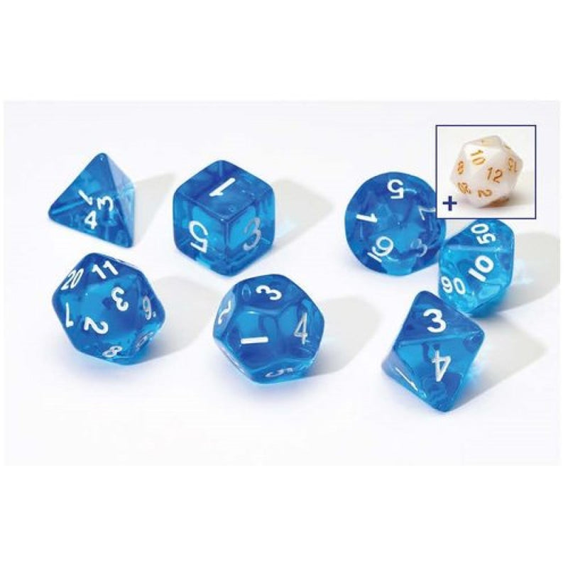 Sirius SIRIUS1-07 Dice Set Translucent Blue Resin (9003872518381)