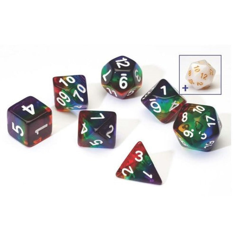 Sirius SIRIUS1-10 Dice Set Rainbow Transparent Layered Resi (9003872649453)